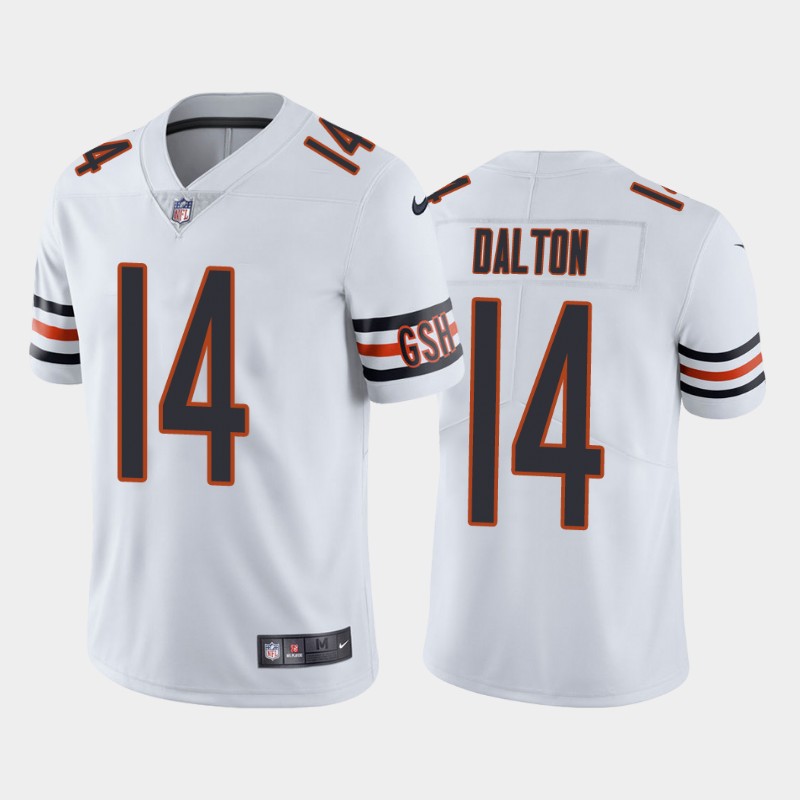 Men's Chicago Bears #14 Andy Dalton White NFL Vapor untouchable Limited Stitched Jersey